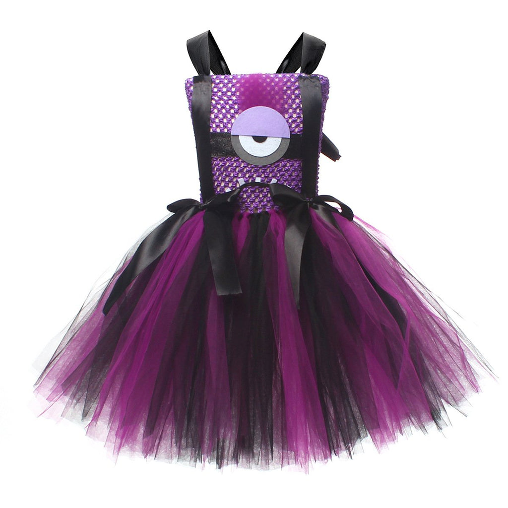 Kids Costumes Yellow and Purple Tutu Dress with Iconic Goggles