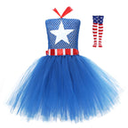 Baby Girl 4th of July Dress American Flag Tutu Dress with Socks for Independence Day Parade