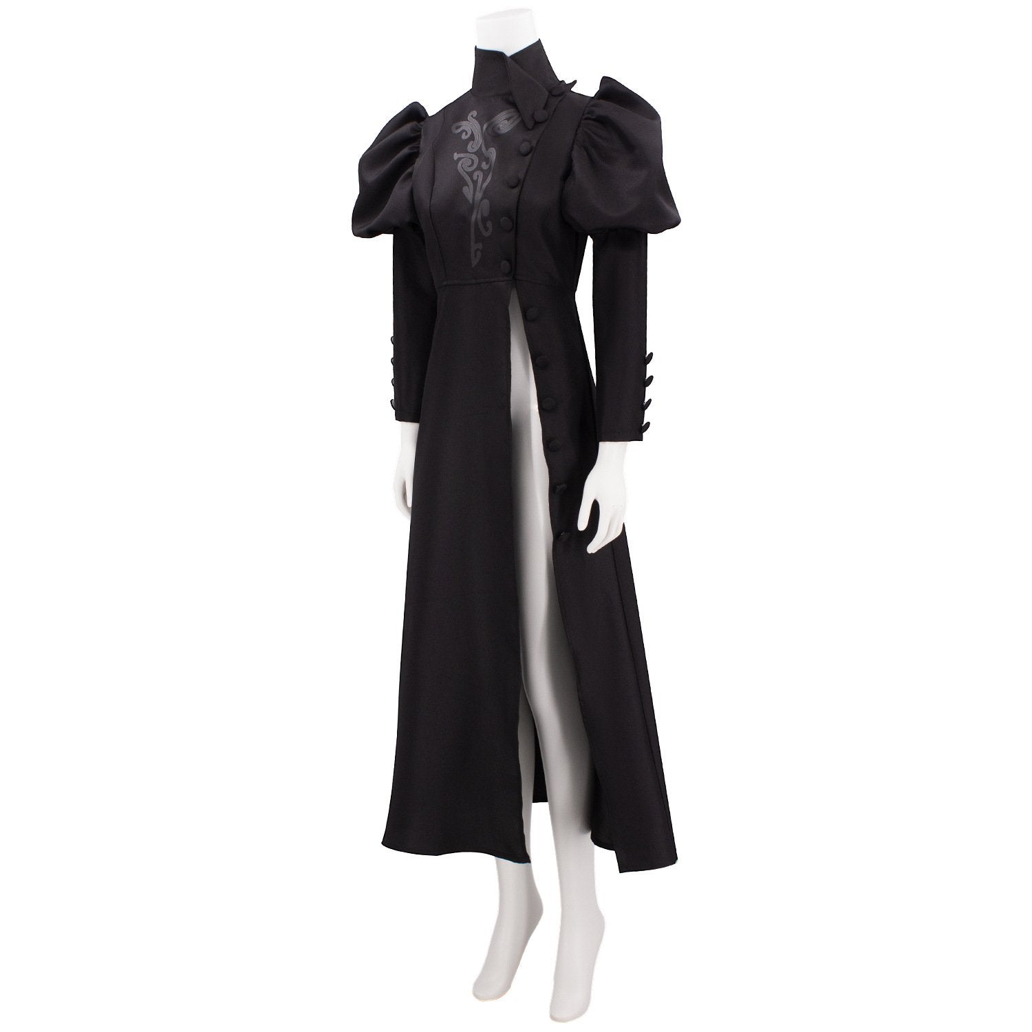 Adult Elphaba Costume Black Button Down High Split Wicked Witch Dress Elphaba Carnival Suit