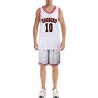 Slam Dunk Jersey Sakuragi Hanamichi #10 Uniform Shohoku Jersey White Basketball Shirt Shorts for Kids Adults