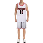 Slam Dunk Jersey Sakuragi Hanamichi #10 Uniform Shohoku Jersey White Basketball Shirt Shorts for Kids Adults