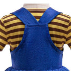 Girls Costume Blue Dress and Yellow Striped T-shirt Infant Halloween Costume