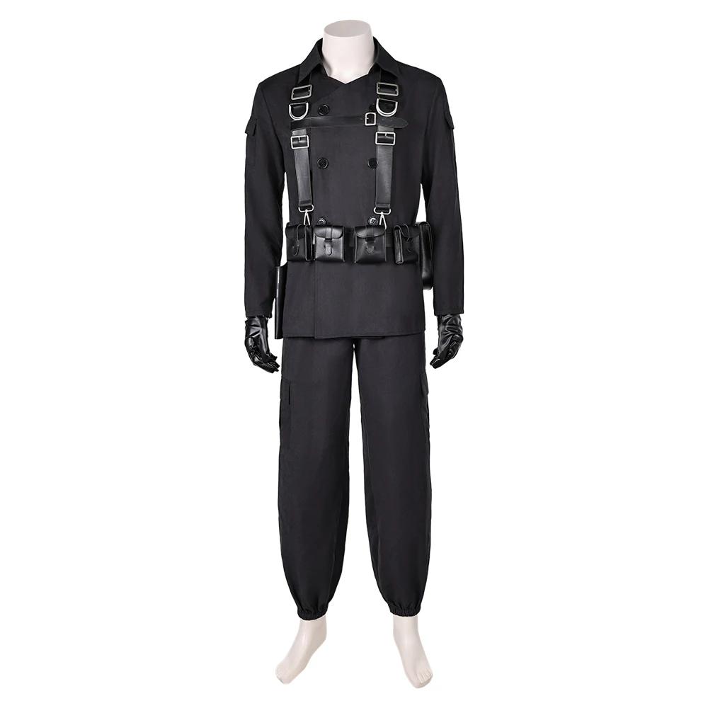 Adult Maximus Costume Black Knight Uniform Tactical Combat Suit Tops Pants Mask and Accessories