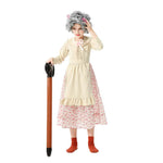 Old Lady Costume for Kids 100 Days of School Grandma Costume Full Set