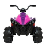 12V Ride On ATV with Low & High Speed Childs Ride-on Car w/ Bluetooth Music and LED Lights Girls Ride-On Toys