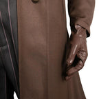 The Ghoul Costume Brown Coat Pants Hat and Accessories Full Set for Cosplay Party