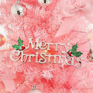 6FT/7FT Lighted Christmas Tree Artificial Pink Balsam Hill Trees Twinkly Christmas Decoration for Indoor and Outdoor