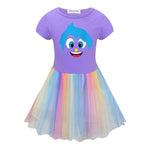 Girls Joy Dress Inside 2 Out Joy Cosplay Costume Kids Halloween Outfit