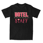 Adult Hotel Staff T-Shirt Men Women Unisex Merch Shirt Casual Short Sleeve