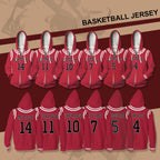 Slam Dunk Cosplay Costume Shohoku Zip-up Hoodie Unisex Hooded Sweatshirt for Adult