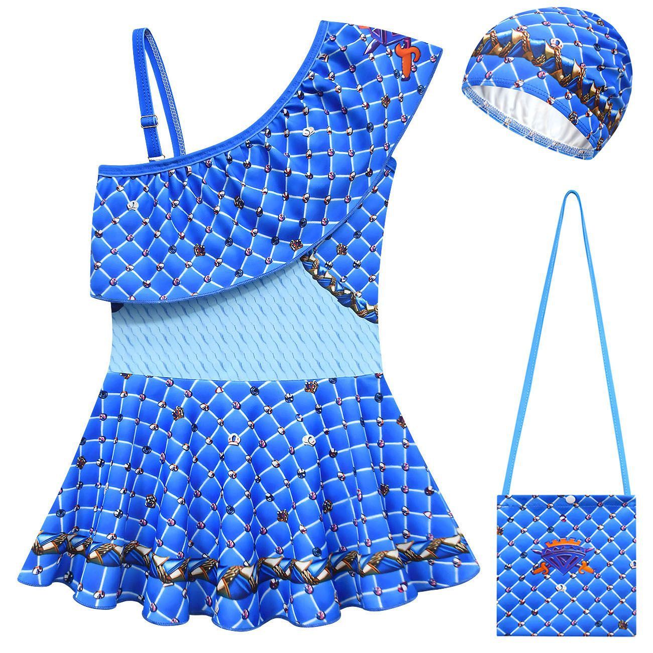 Girls Swimwear Chloe Charming Swimsuit for Kids 4-12 Years