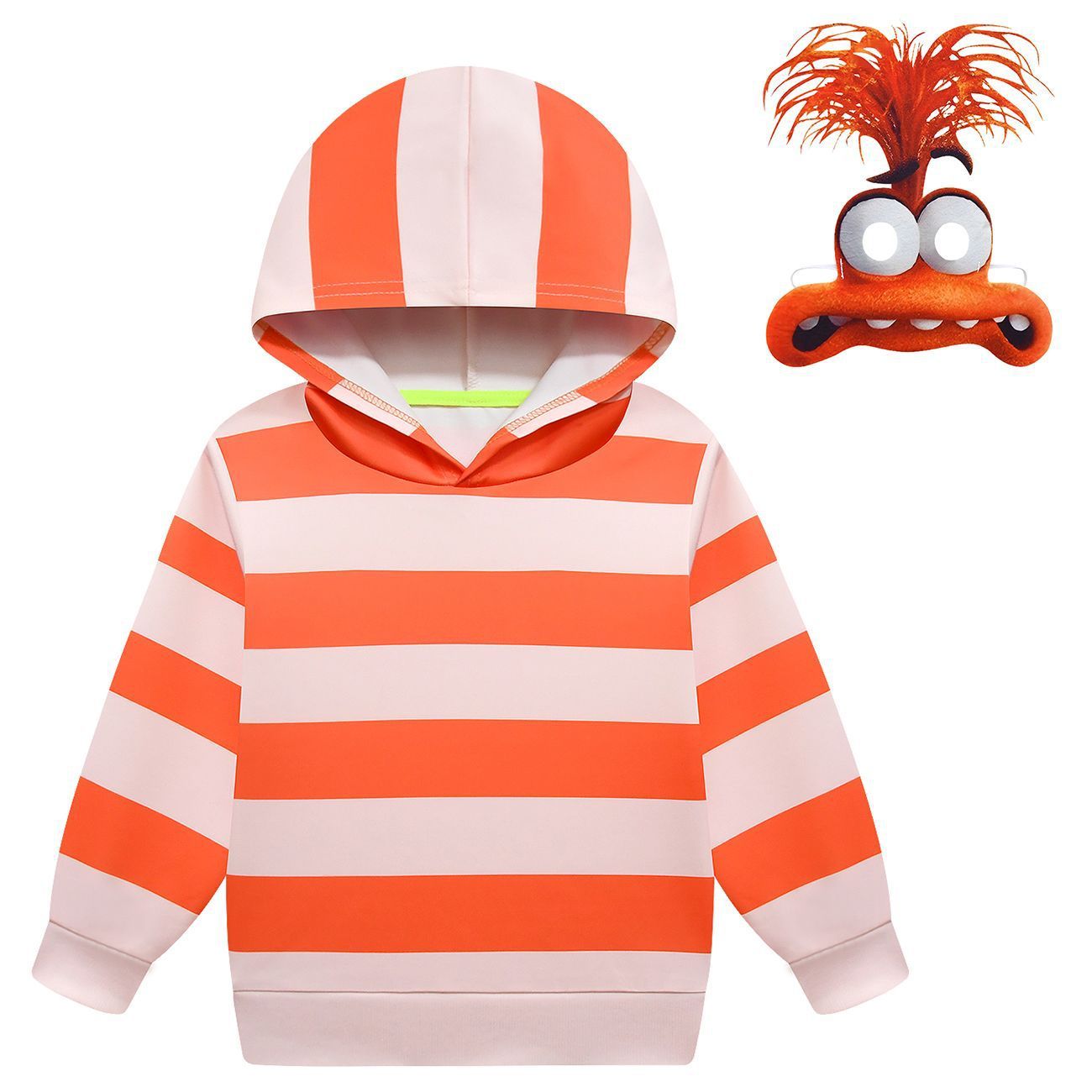 Kids Inside Anxiety Hoodie Cute Hooded Sweatshirt Pants and Mask for Halloween Carnival