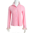 Women Glinda Costume Pink Glinda Top Shirt and Dress Suit for Cosplay