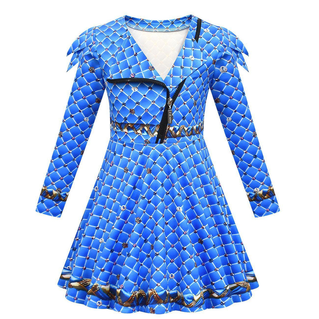 Girls Chloe Dress Blue Chloe Cosplay Outfit Halloween Costume