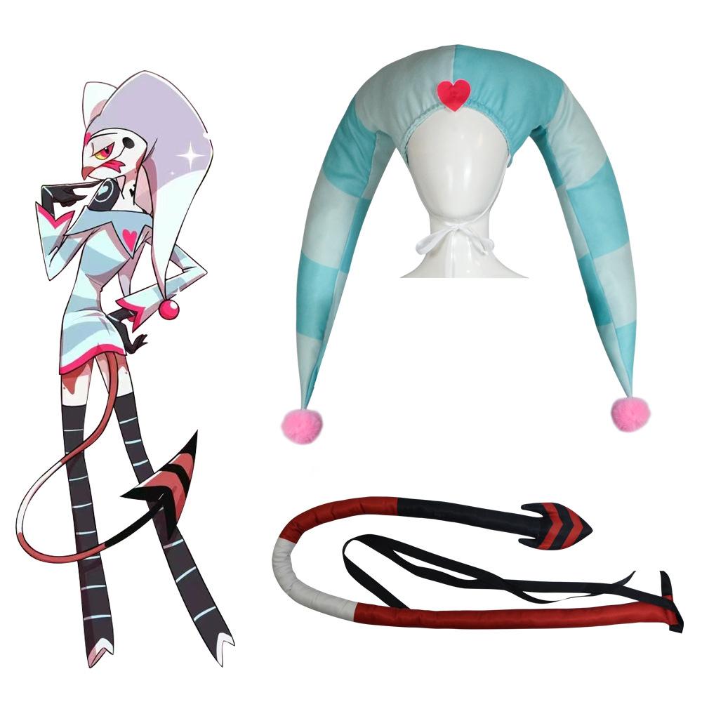 Fizzarolli Costume Women Fizzarolli Clown Cosplay Dress With Hat And Stockings Halloween Costume