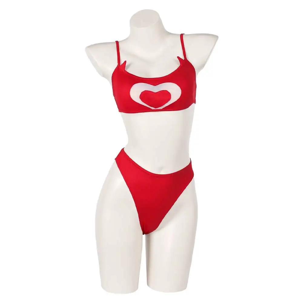 Cherri Bomb Cosplay Swimsuit Demon Cherri Bikinis Set for Summer Vacation