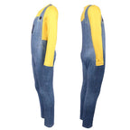 Kids Youth Costume Yellow Jumpsuit and Helmet for Halloween Cosplay