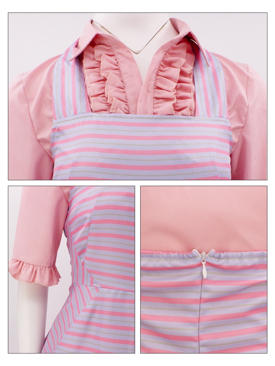 Women Glinda Costume Pink Shirt and Dress 2PCS Suit Glinda Cosplay Outfits