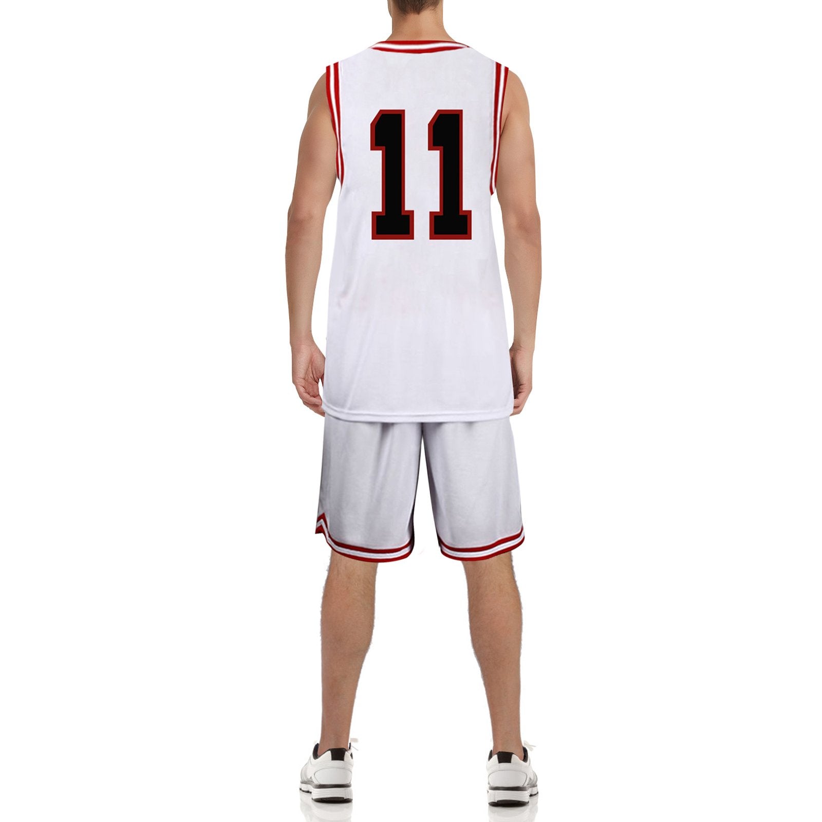 Slam Dunk Jersey Sakuragi Hanamichi #10 Uniform Shohoku Jersey White Basketball Shirt Shorts for Kids Adults