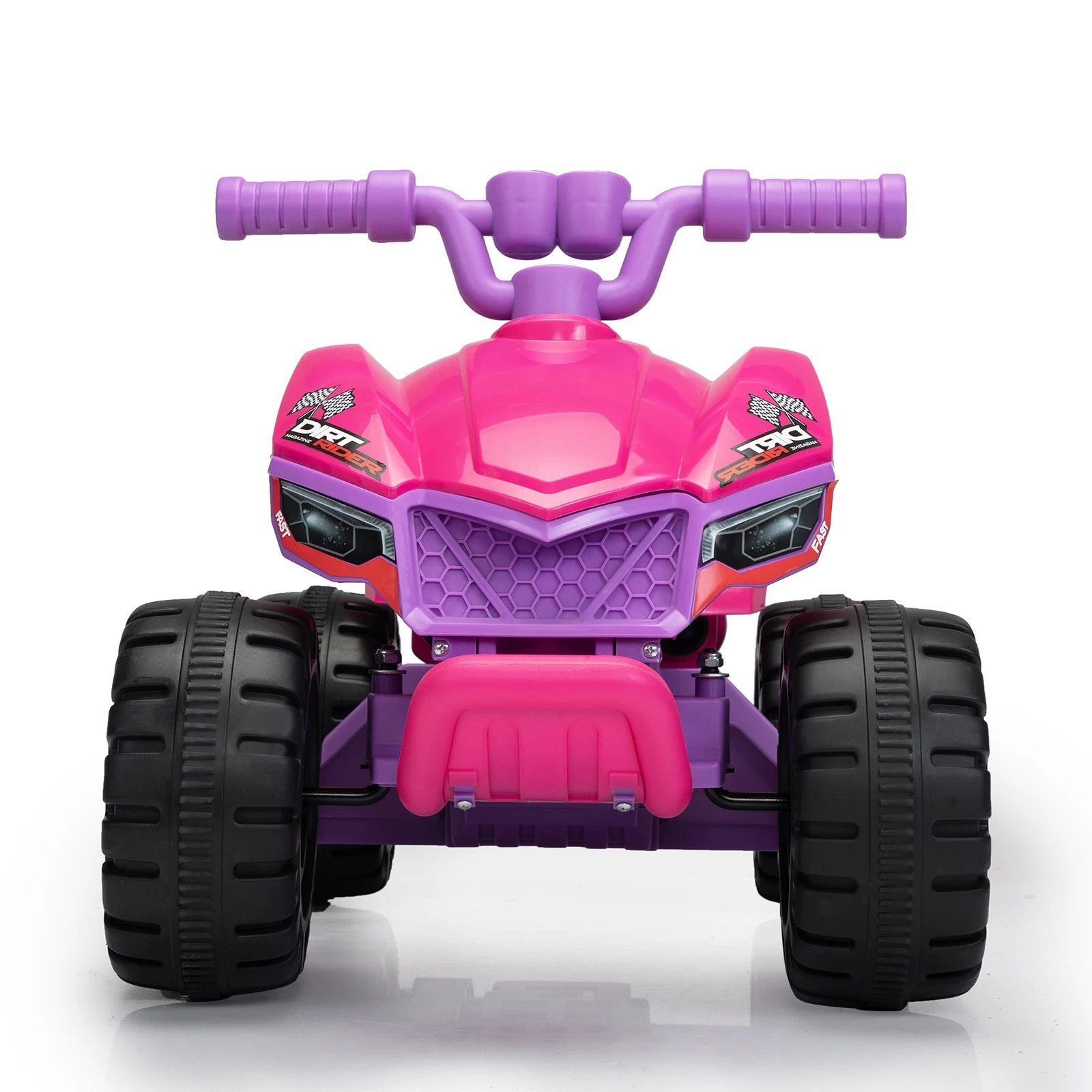 Kids 6V Electric Ride-On ATV Quad Car with Music LED Lights and Spray Device