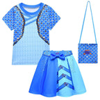 Kids Chloe Charming T-shirt and Skirt Girls Summer Costume for Daily Wear