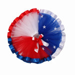 Girls Patriotic Tutu Dress with Wing and Fairy Wand 4th of July Outfit Cute US Flag Clothes