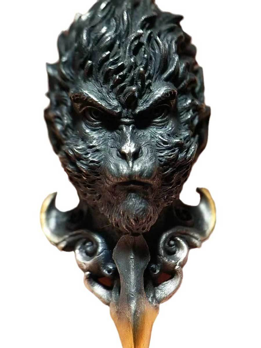 Black Myth Wukong Necklace Mythical Warrior Chain Pendant Wukong Gift Halloween Costume Prop