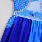 Girls Chloe Charming Costume Blue Dress with Wig Outfit with Accessories for Cosplay
