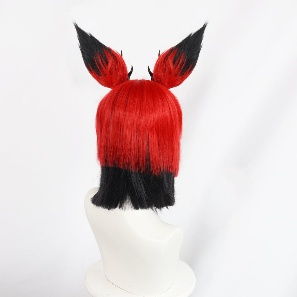 Alastor Cosplay Wig Alastor Modeling Wig and Horns