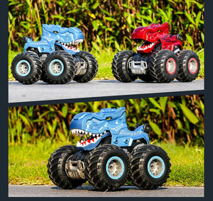 2.4Ghz Dino Remote Control Car 4WD Spray Stunt Car Climbing Off-road Car Toy