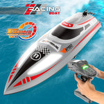 30KM/H Remote Control Boat 2.4G Fast Racing Boat Waterproof With LED Light