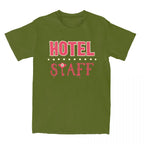 Adult Hotel Staff T-Shirt Men Women Unisex Merch Shirt Casual Short Sleeve