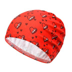 Kids Red Swimsuit Off Shoulder Tops and Skirt Swimming Suit for Beach Vacation