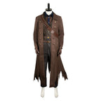 The Ghoul Costume Brown Coat Pants Hat and Accessories Full Set for Cosplay Party