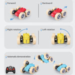 Kids RC Car 2.4G Dinosaur Stunt Car Electric Remoteol Control Car Toy With Cool Crackle Lights