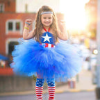 Baby Girl 4th of July Dress American Flag Tutu Dress with Socks for Independence Day Parade