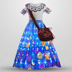 Girls Mirabel Light Up Dress Princess Glowing LED Fancy Costume for Dress Up Size 3T-10