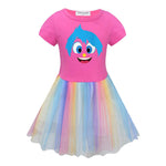 Girls Joy Dress Inside 2 Out Joy Cosplay Costume Kids Halloween Outfit