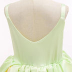 Tiana Frog Princess Costume Princess Light Up Dress Girls Off Shoulder Party Dress