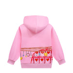 Girls The Queen Of Hearts Outfit Bridget Zip Up Hooded Sweatshirt Pants and Accessories for Cosplay