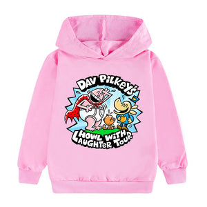 Kids Police Man Dog Hoodie Boys Girls Cotton Hooded Sweatshirt for Daily Wear