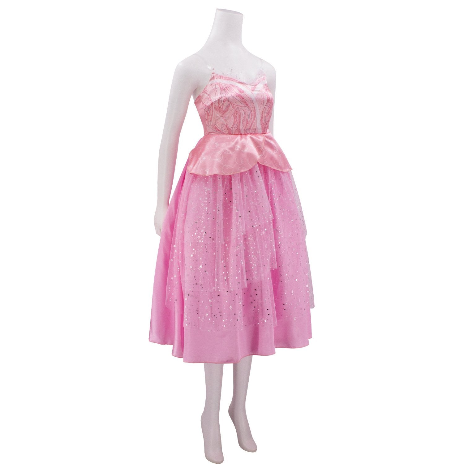 Adult Glinda Dress Pink Witch Glinda Cosplay Costume Party Dress Up Outfit
