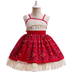 Little Girls Moana Costume Toddler Kids Ocean Pricess Moana Cosplay Dress