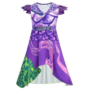 Adult Mal Dress Dragon Queen Cosplay Costume Women Halloween Party Outfit