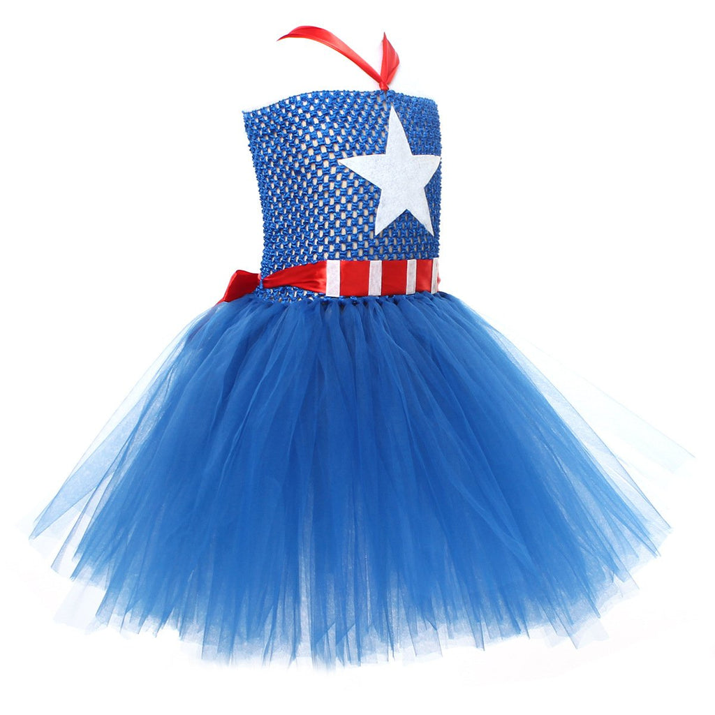 Baby Girl 4th of July Dress American Flag Tutu Dress with Socks for Independence Day Parade