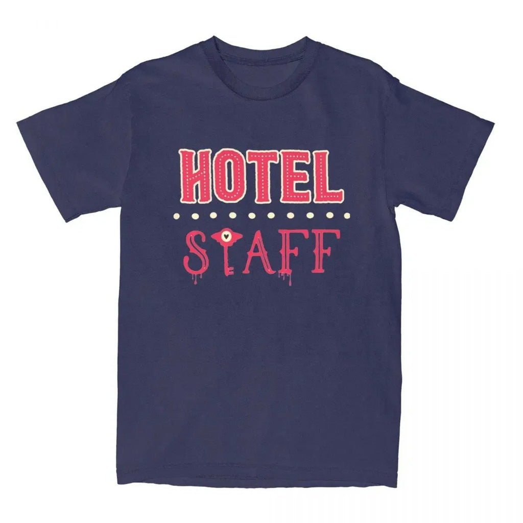 Adult Hotel Staff T-Shirt Men Women Unisex Merch Shirt Casual Short Sleeve