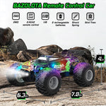 20KM/H Remote Control Car 1/18 RC Monster Off-road Truck All Terrain RC Car with Colorful Light