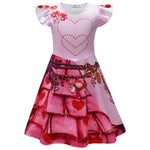 Girls The Rise of Red Pink Dress Princess Bridget Costume The Queen of Hearts Costume