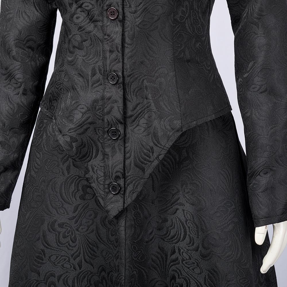 Women Elphaba Costume with Witch Hat Black Witch Dress for Halloween Cosplay