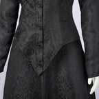 Women Elphaba Costume with Witch Hat Black Witch Dress for Halloween Cosplay